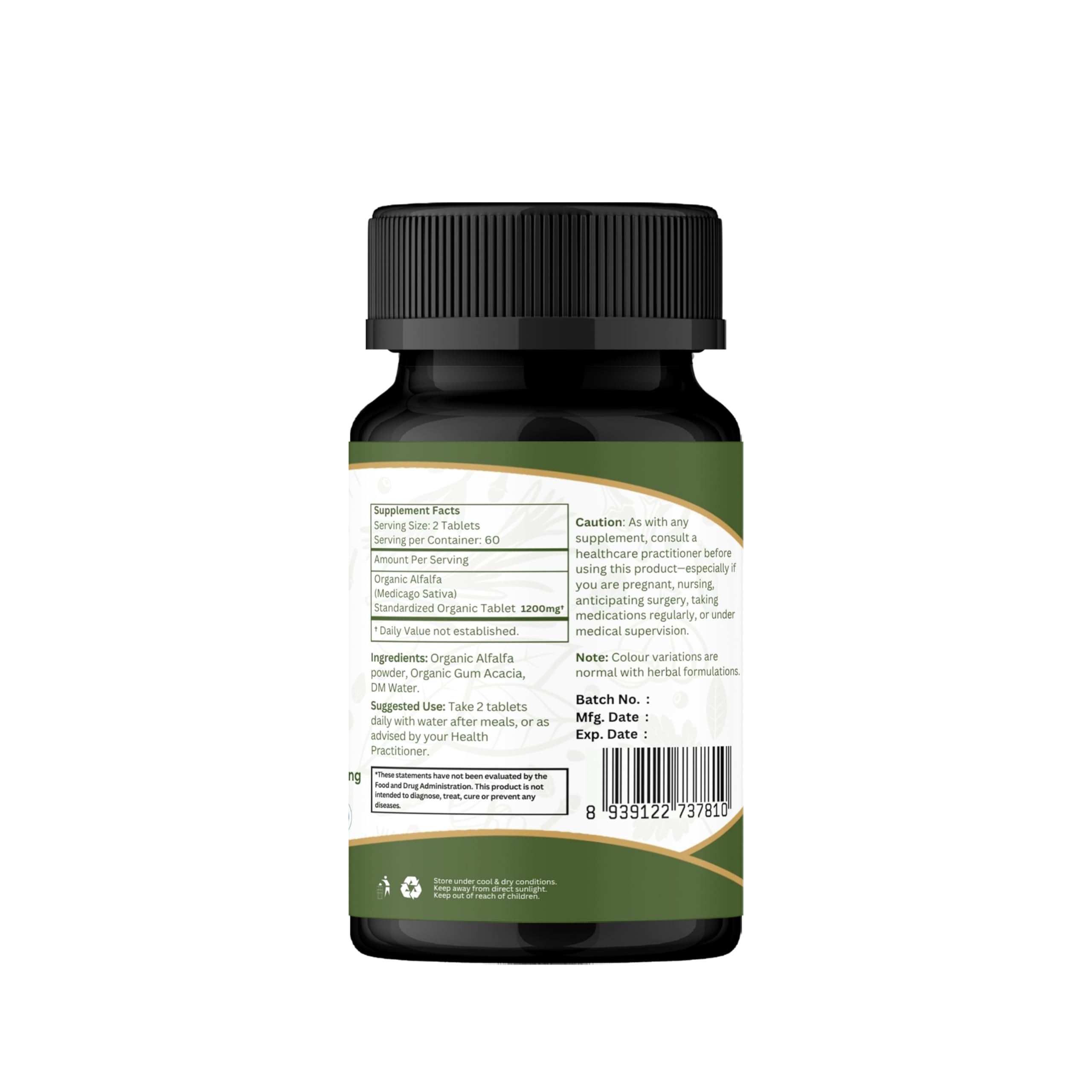 ORGANIC SPREE primer plano de ingredientes vegetales usados en la fórmula