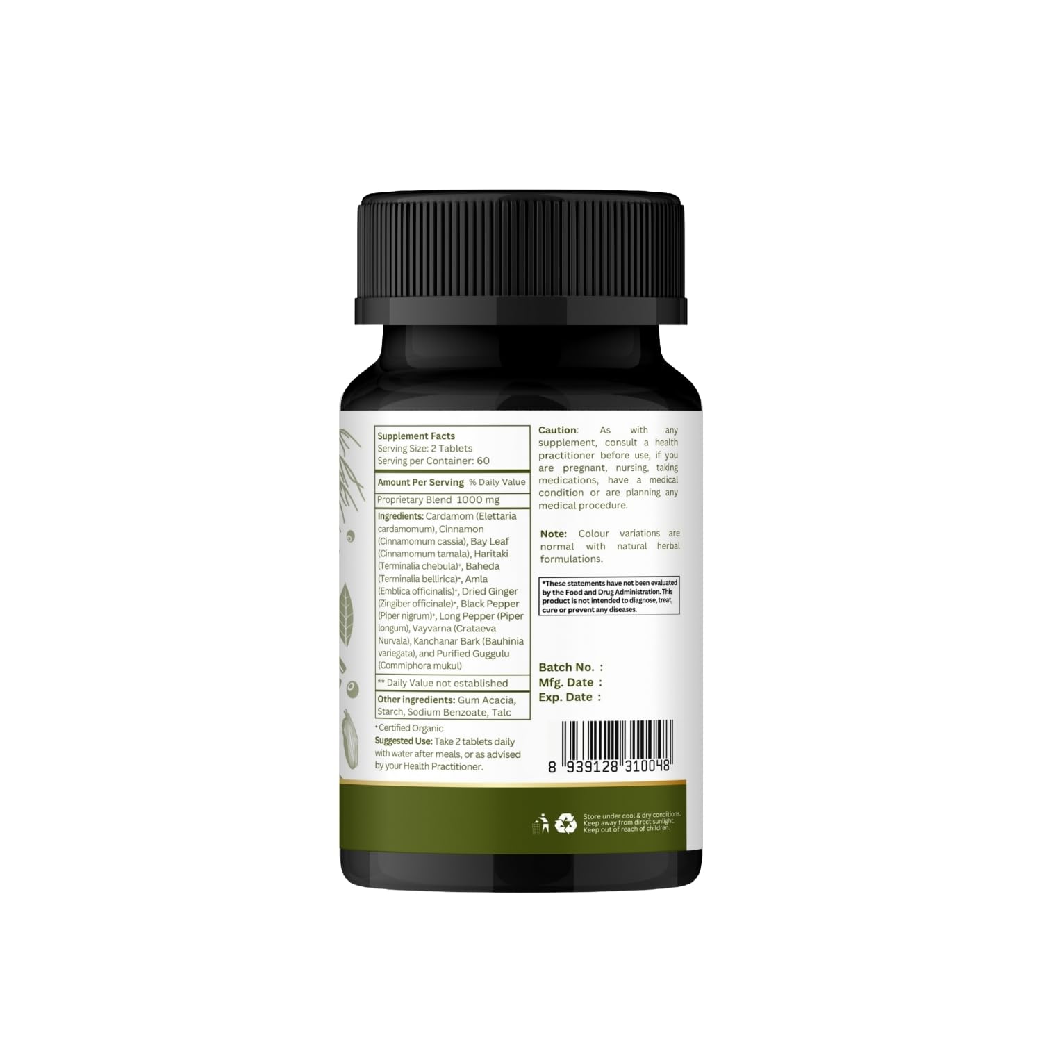 ORGANIC SPREE tableta en mano ilustrando dosis y portabilidad
