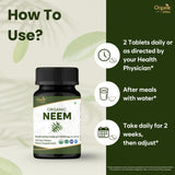 ORGANIC SPREE acercamiento a tabletas de Neem mostrando textura y pureza
