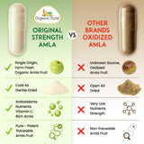 Organic Veda etiqueta que muestra origen único y certificación orgánica
