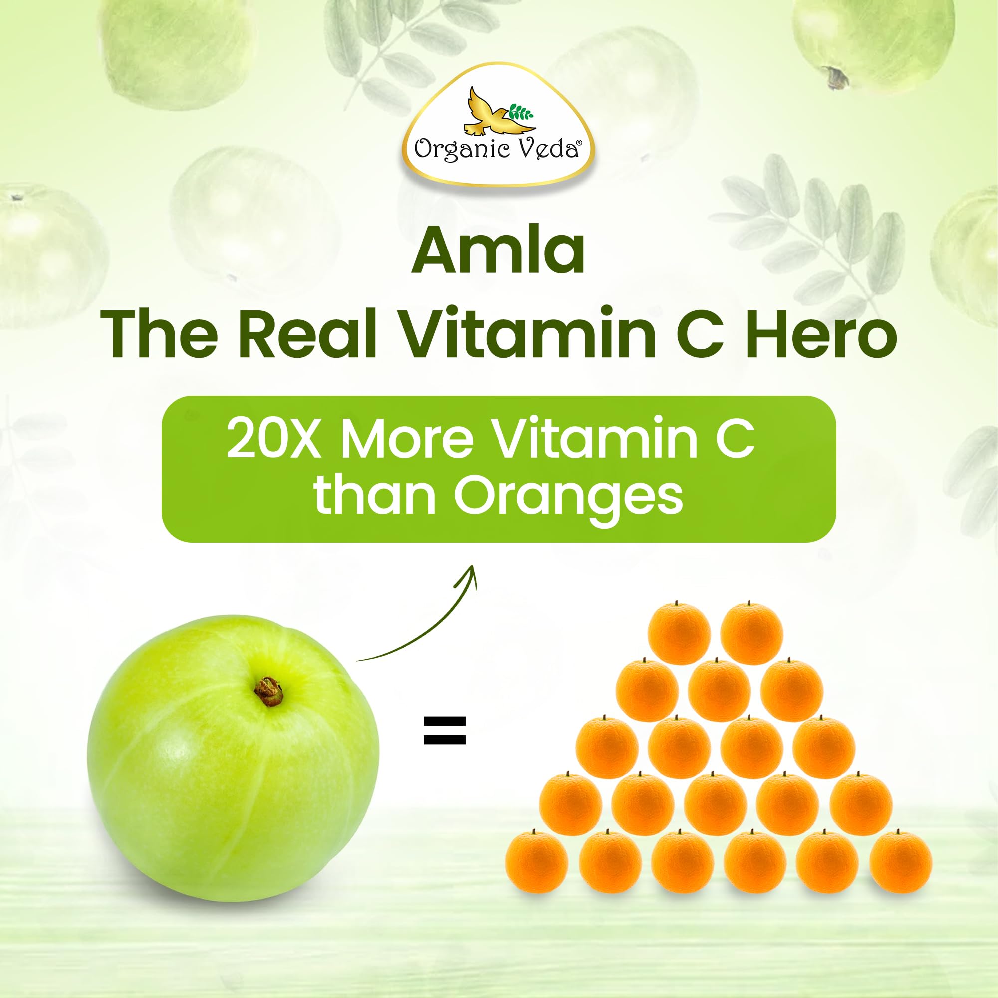 Organic Veda fruto amla crudo para destacar la materia prima pura