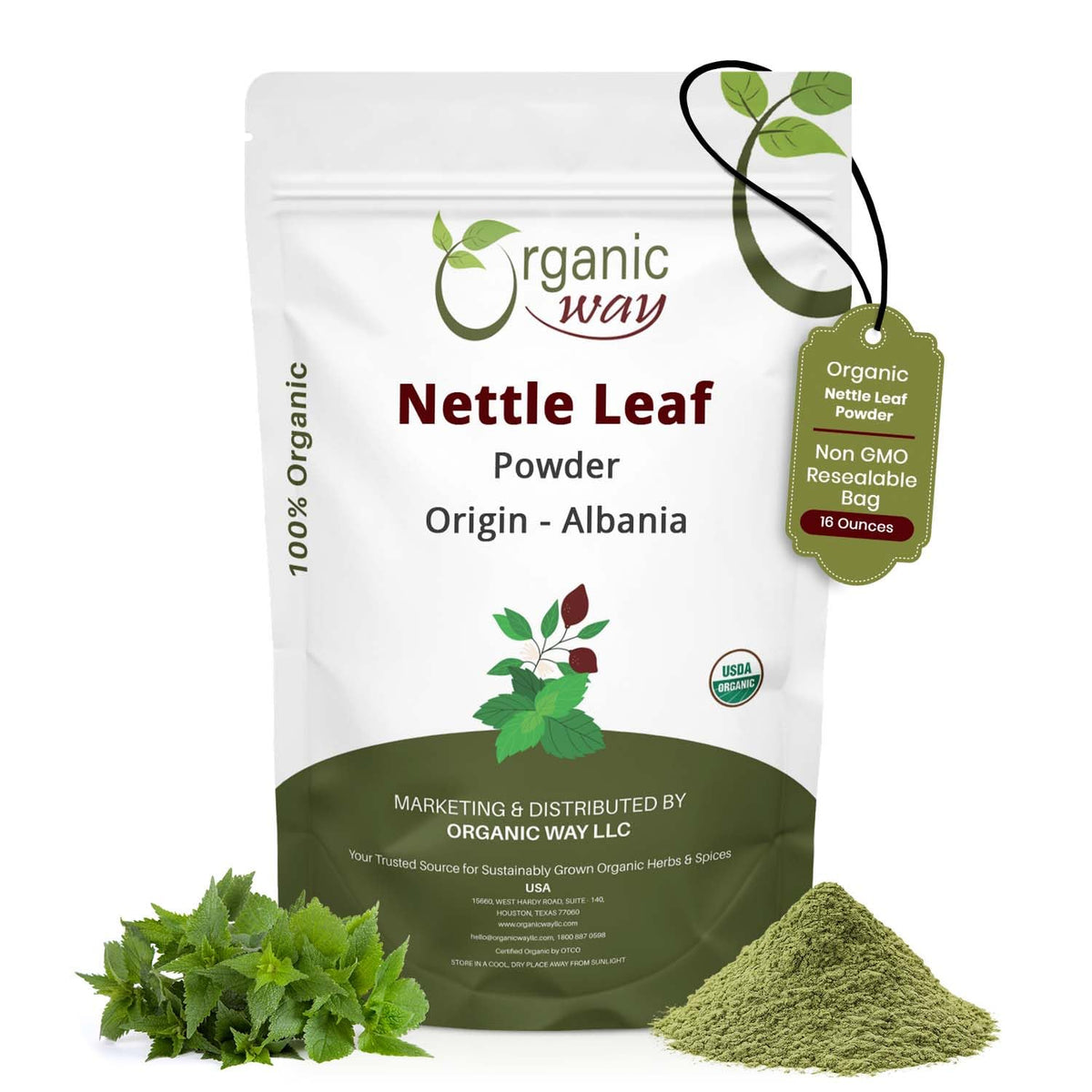 Organic Way paquete frontal muestra orgánico y resellable