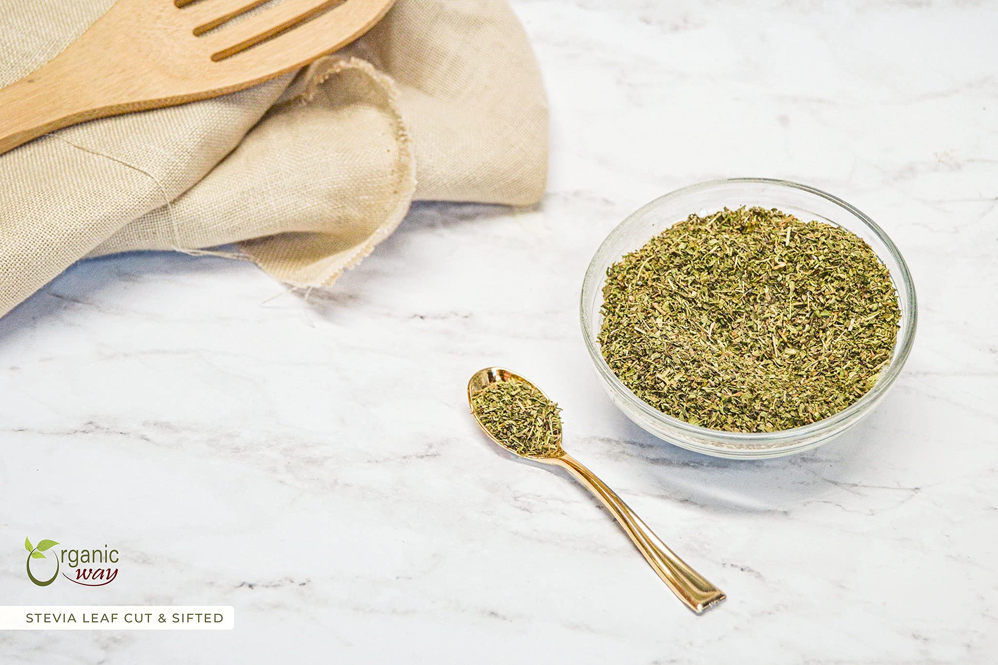 Organic Way cucharada con hojas para medir porciones con precisión