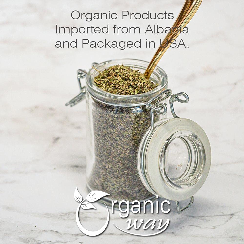 Organic Way etiqueta con certificaciones USDA Organic y kosher visibles