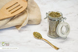 Organic Way taza con infusión de stevia resaltando sabor natural