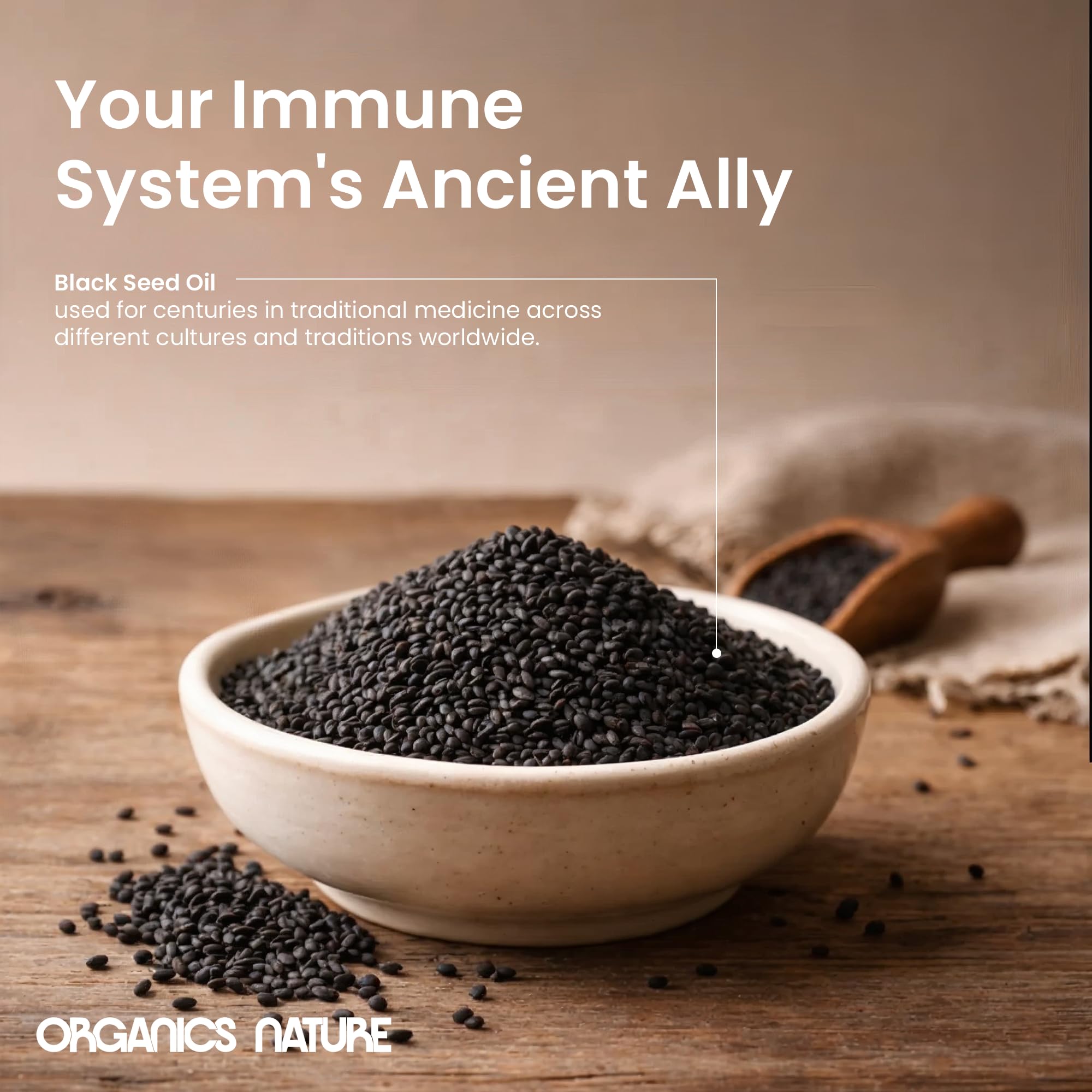 ORGANICS NATURE cápsula abierta mostrando el aceite líquido para absorción rápida