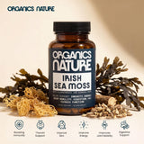 ORGANICS NATURE cápsulas sobre fondo natural enfatizando origen vegetal