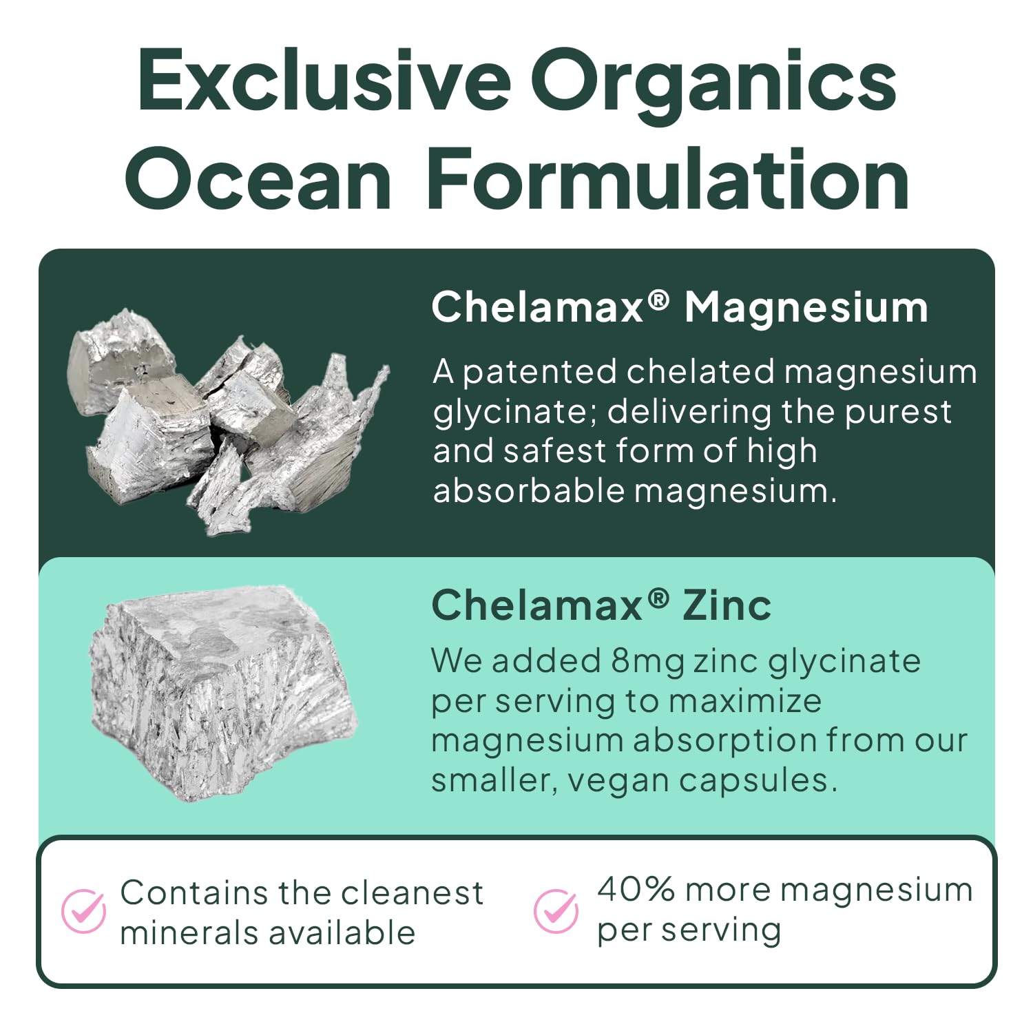 Organics Ocean cápsulas en mano que muestran tamaño pequeño y comodidad