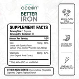 Organics Ocean primer plano de cápsulas para apreciar textura y tamaño
