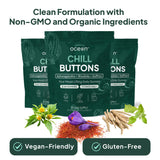 Organics Ocean gomitas en mesa de trabajo promoviendo foco y relajación