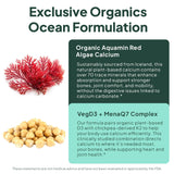 Organics Ocean etiqueta con ingredientes y certificaciones visibles