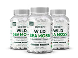 Organics Ocean frasco frontal mostrando diseño y aporte mineral