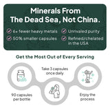 Organics Ocean cristales del Mar Muerto indicando origen mineral y pureza
