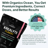 Organics Ocean bebida de Krealyte Fusion disuelta sin grumos lista para beber