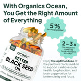 Organics Ocean textura de aceite en goteo, evidencia concentración y calidad