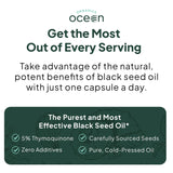 Organics Ocean cápsulas junto a desayuno saludable, sugiere uso diario