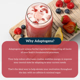 Organifi Red Juice etiqueta, marca detalla ingredientes funcionales
