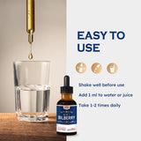 ORGANIHERBENCE tamaño comparativo junto a una botella pequeña para escala