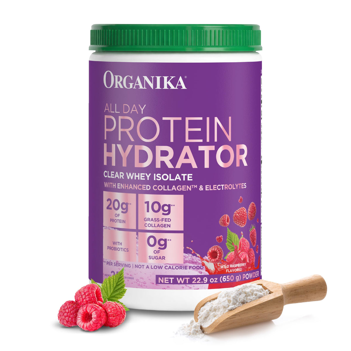 Organika frente del producto mostrando envase y marca, beneficio claridad y conveniencia