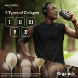 Organixx en entorno deportivo con botella para entrenar