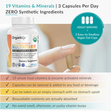 Organixx multivitamin selección de frutas y verduras orgánicas que aportan nutrientes