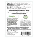 Organixx etiqueta con ingredientes limpios y certificaciones visibles
