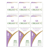 Organyc empaque frontal mostrando paquete y cantidad, comodidad inmediata