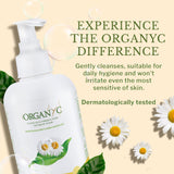 Organyc etiqueta con sello ICEA y lista de ingredientes, beneficio confianza ecológica