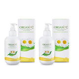 Organyc frente del envase mostrando diseño y volumen, beneficio claridad de producto
