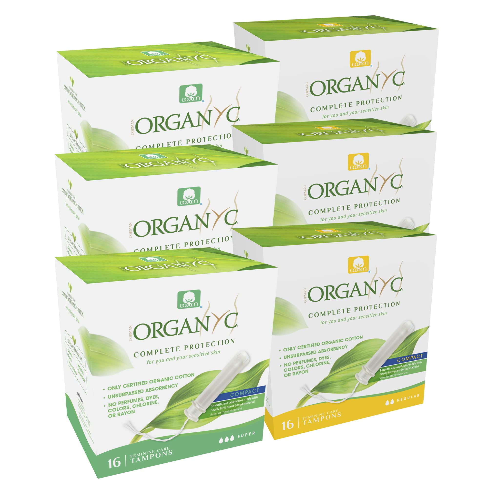 Organyc frente del pack mostrando el diseño y conteo, comodidad portátil