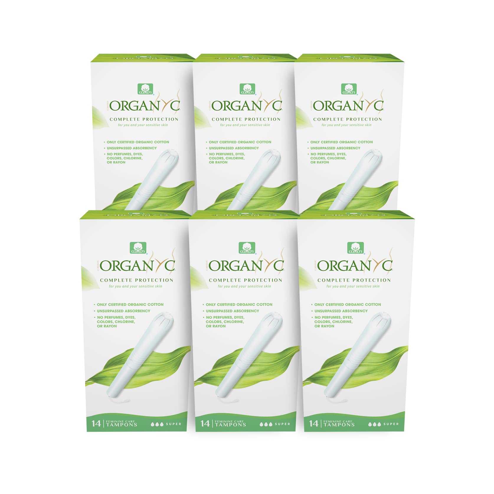 Organyc paquete frontal mostrando etiquetado claro y beneficio natural