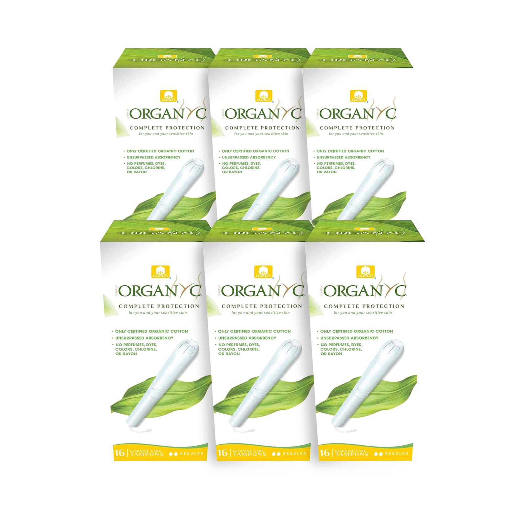 Organyc paquete frontal mostrando cantidad y certificación, comodidad y confianza