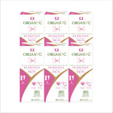 Organyc paquete frontal mostrando 6 packs y 20 protectores, protección natural
