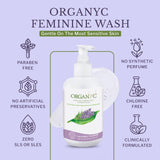 Organyc textura del gel con aspecto suave que favorece limpieza delicada