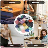 Orientrea labradoritas en ambiente de meditación, aporta calma y estética