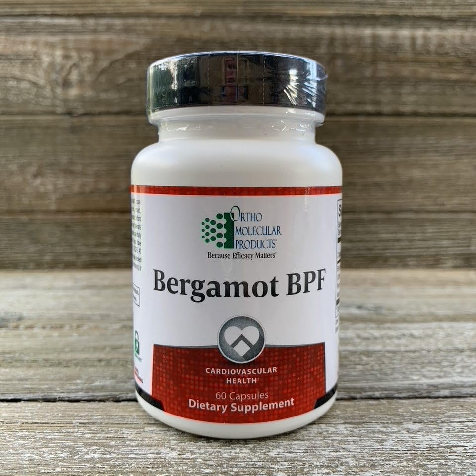 Ortho Bergamot BPF frasco delantero mostrando etiqueta y formato, aporta respaldo polifenólico