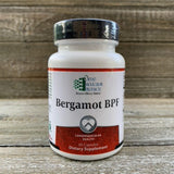 Ortho Bergamot BPF frasco delantero mostrando etiqueta y formato, aporta respaldo polifenólico
