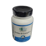 Ortho Molecular frasco frontal de Ortho B Complex 90 mostrando etiquetado y beneficio nutricional
