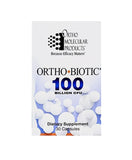 Ortho Molecular Ortho Biotic vista frontal del envase mostrando 30 cápsulas y beneficios