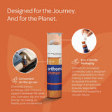 Escena lifestyle Orthomol en mesa, producto encaja en hábitos activos