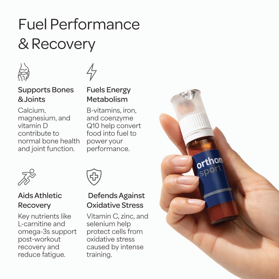 Listado de ingredientes Orthomol Sport en la etiqueta, claridad y transparencia