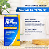 Osteo Bi-Flex dos comprimidos al día ilustrando dosis recomendada