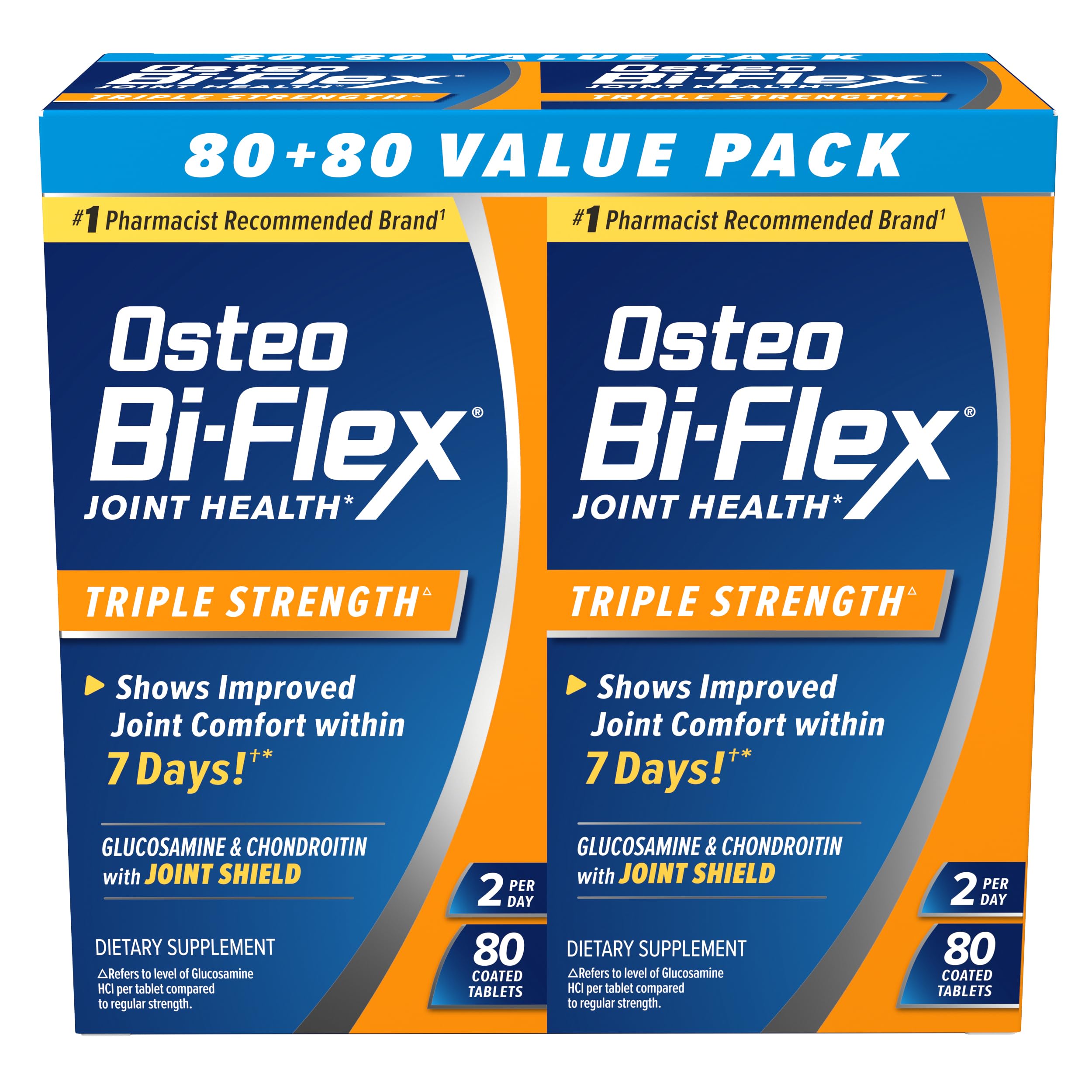 Osteo Bi-Flex frente del producto mostrando el envase y beneficio de apoyo articular