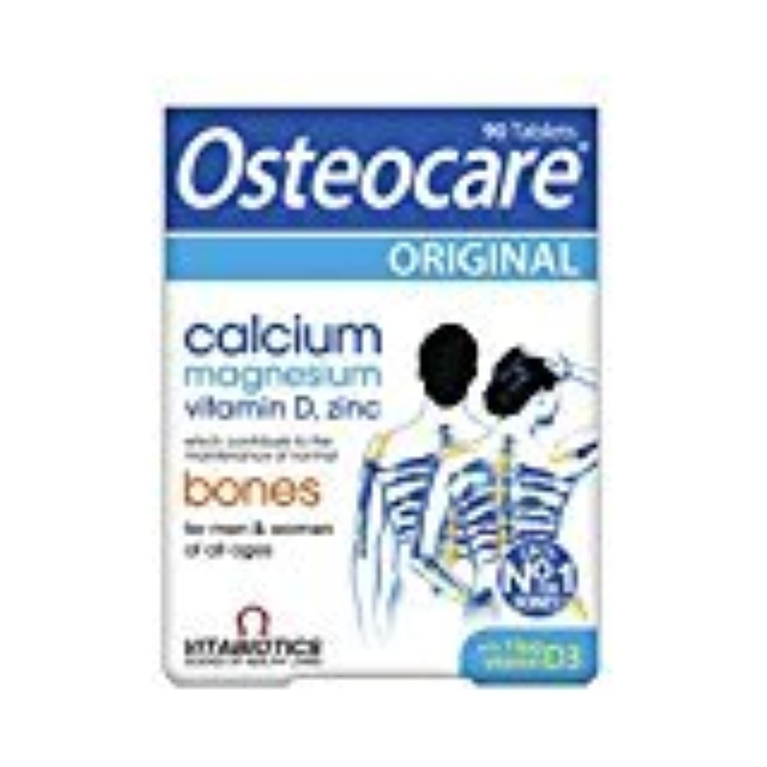 Osteocare comprimido visto de cerca destacando su formulación absorbible