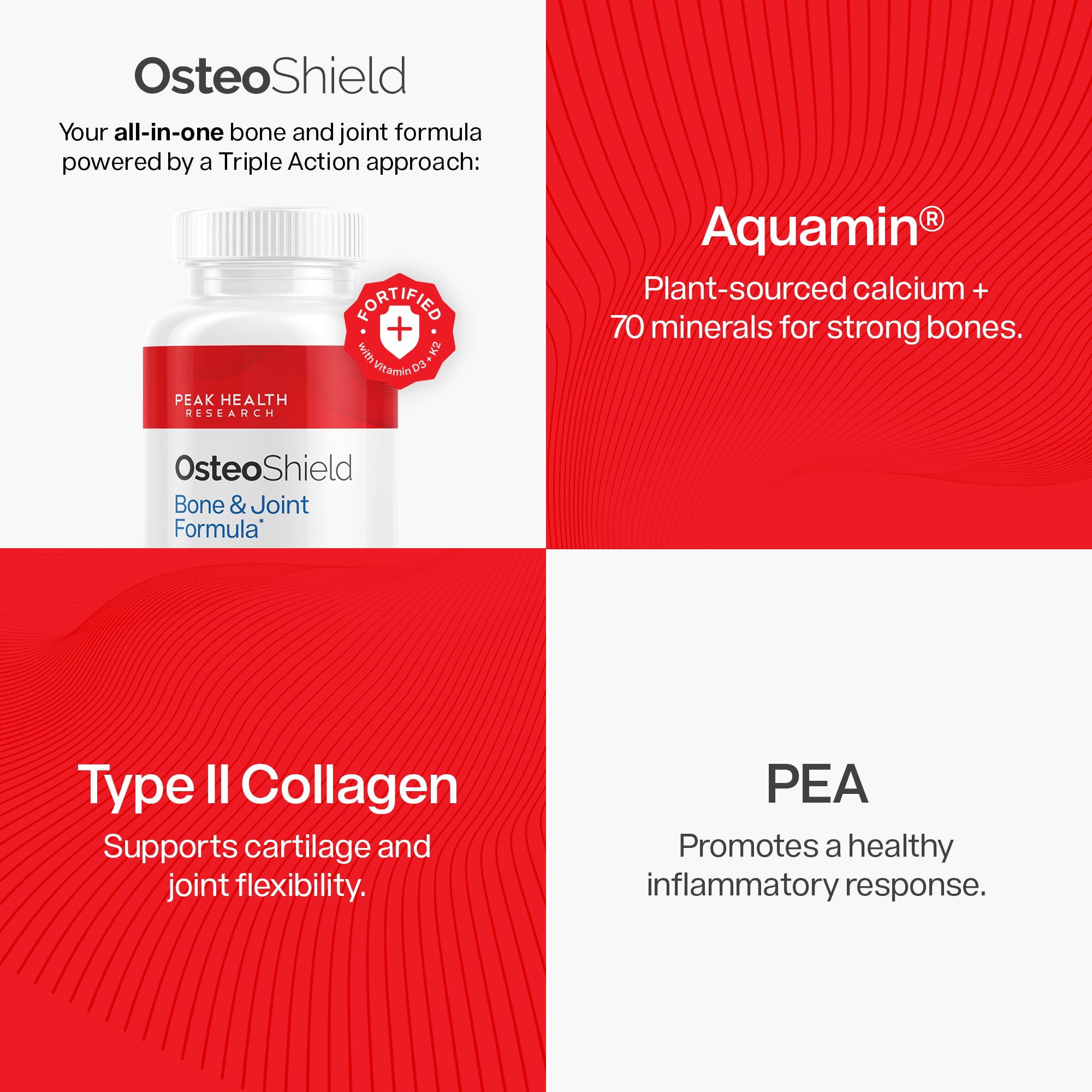 OsteoShield Aquamin minerales marinos que optimizan absorción de calcio