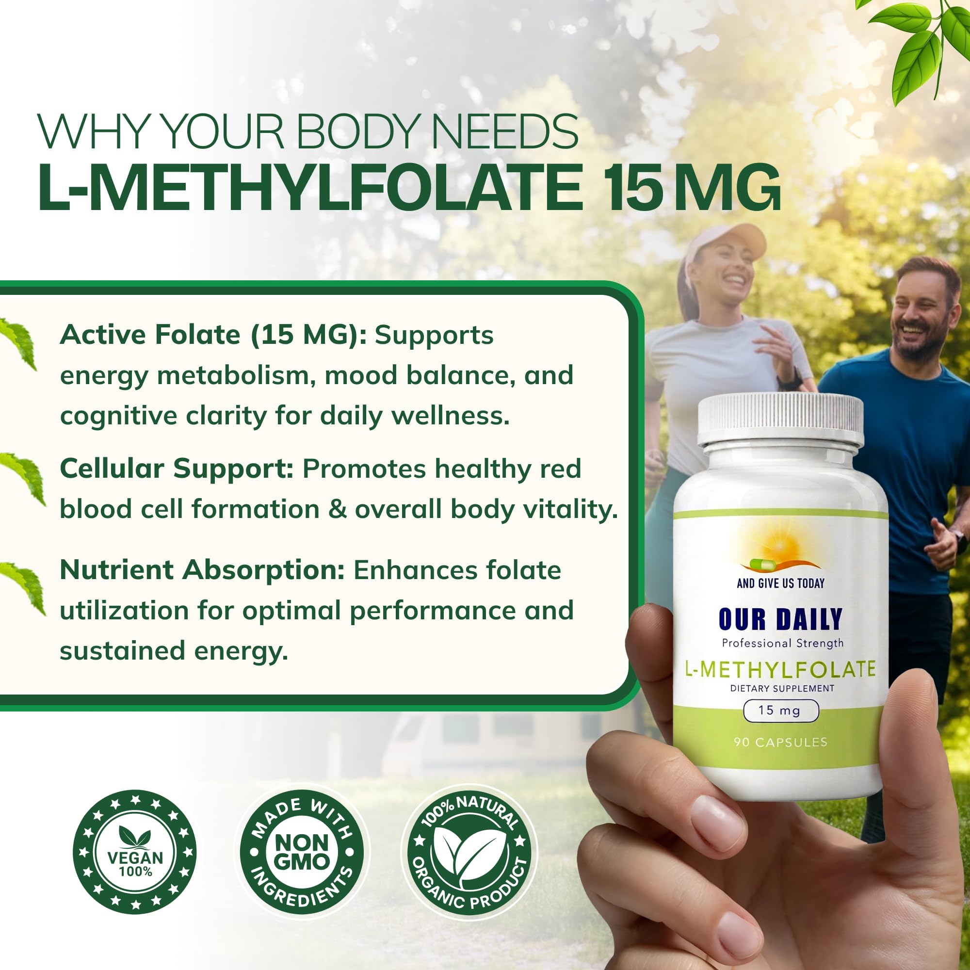 Our Daily Vites etiqueta nutricional legible con detalles de ingredientes