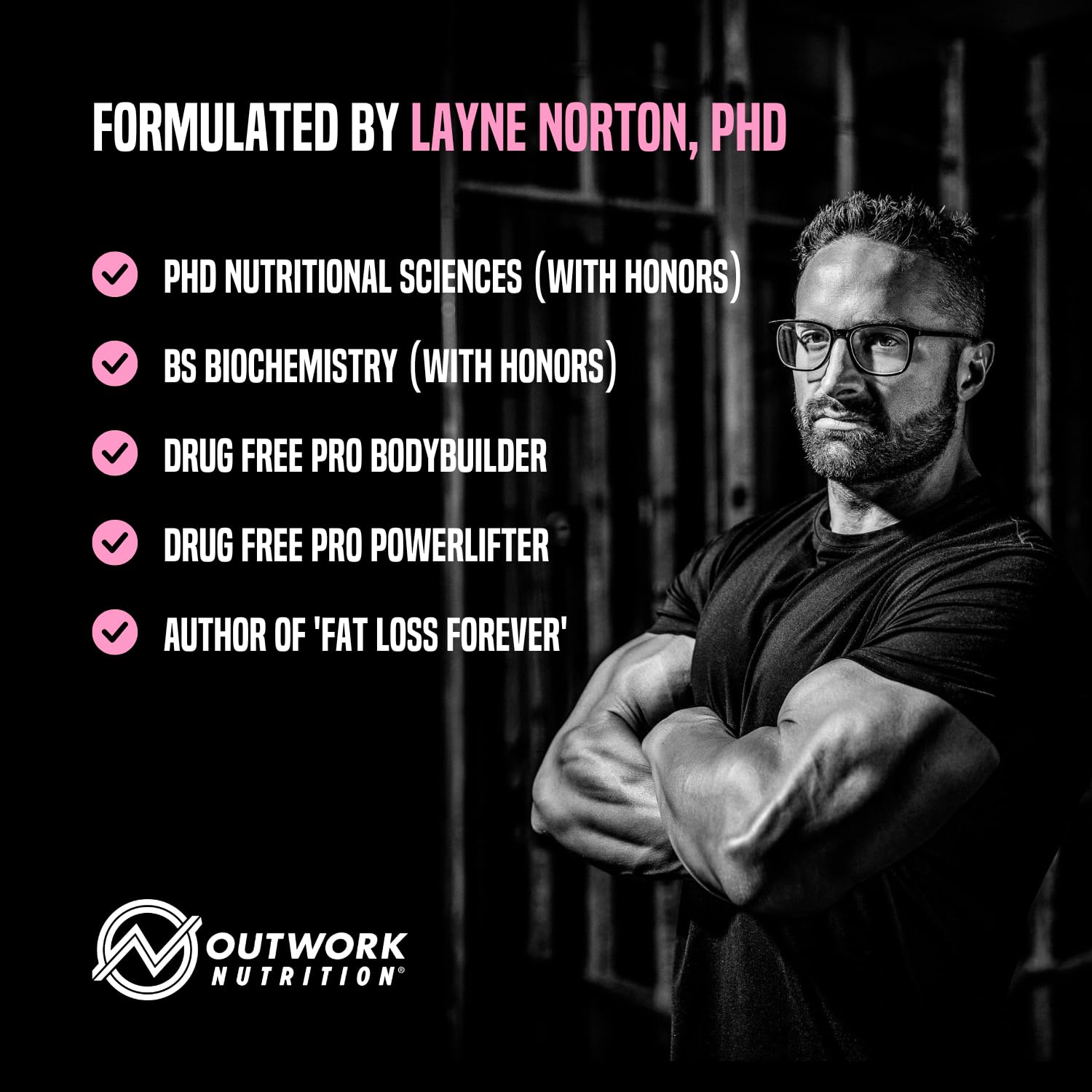 Outwork Nutrition comparación de tamaño de la lata junto a una taza para escala