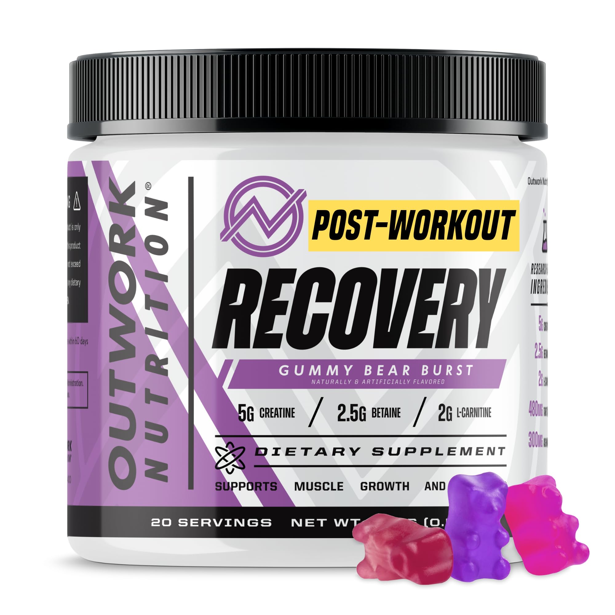 Outwork Nutrition envase frontal claro mostrando la etiqueta y beneficios