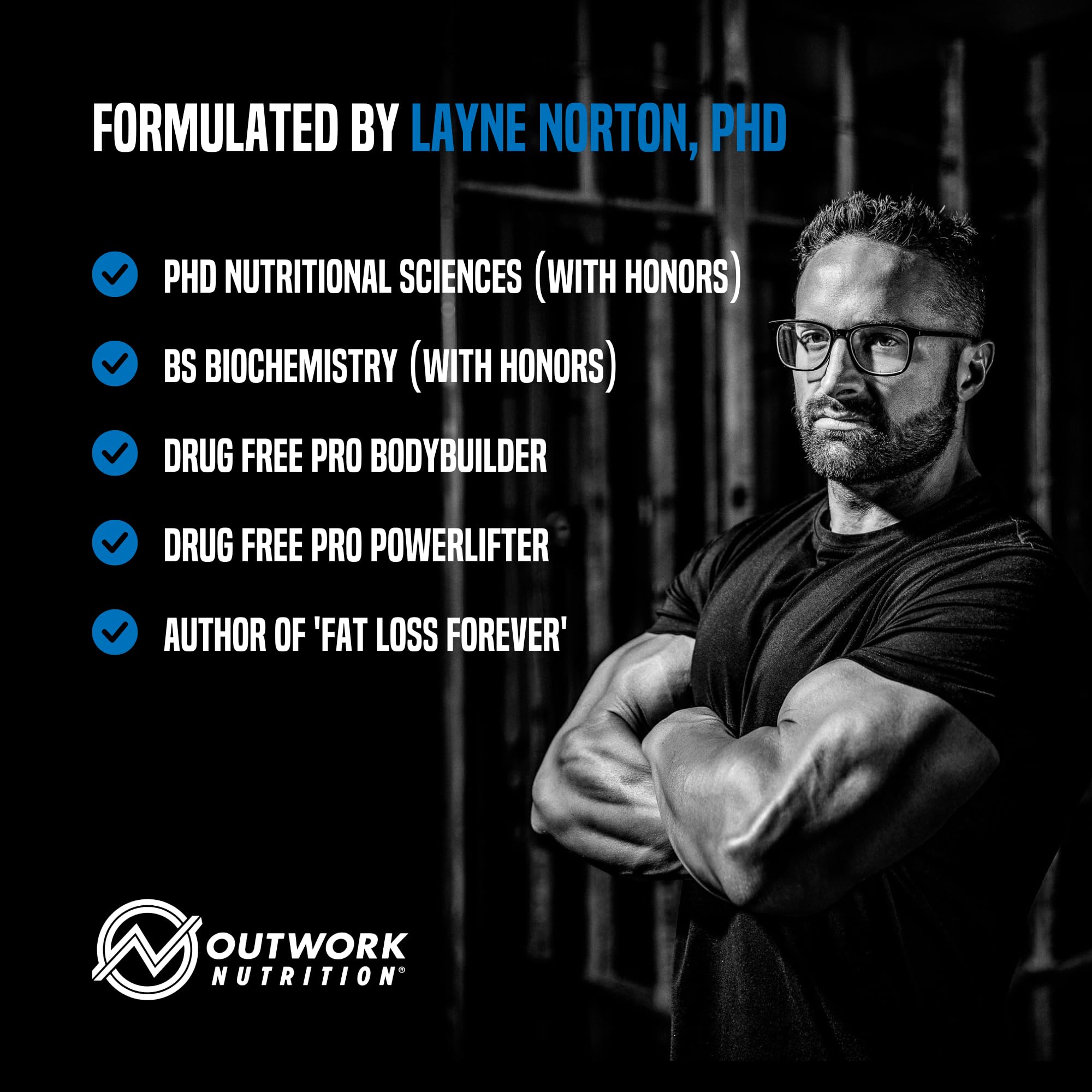 Outwork Nutrition deportista tomando el producto después de levantar pesas