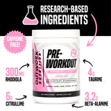 Outwork Nutrition vaso preparado bebida Strawberry Lemonade para uso preentreno